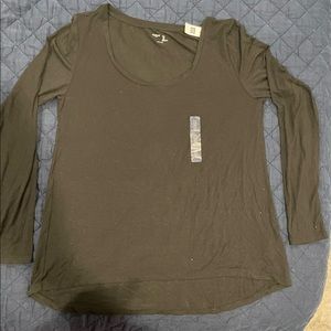 Gap Body NWT L long sleeve black shirt